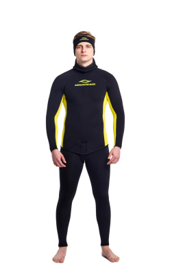 Гидрокостюм Фридайвер мужской 3мм ультраспан/открытая пора черный